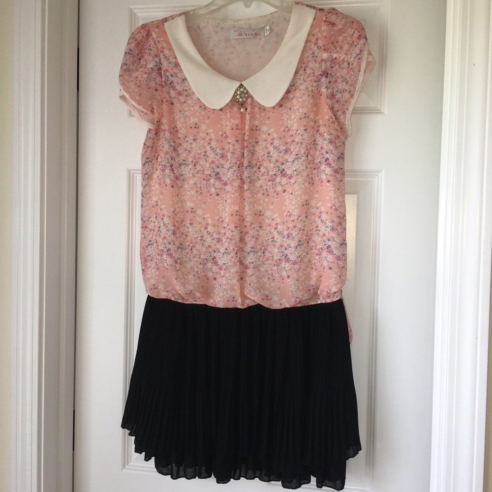 Pink Floral Dress